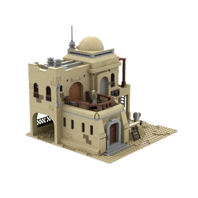 sw tatooine mos eisley villa building set | star wars | moc-138520 - 2