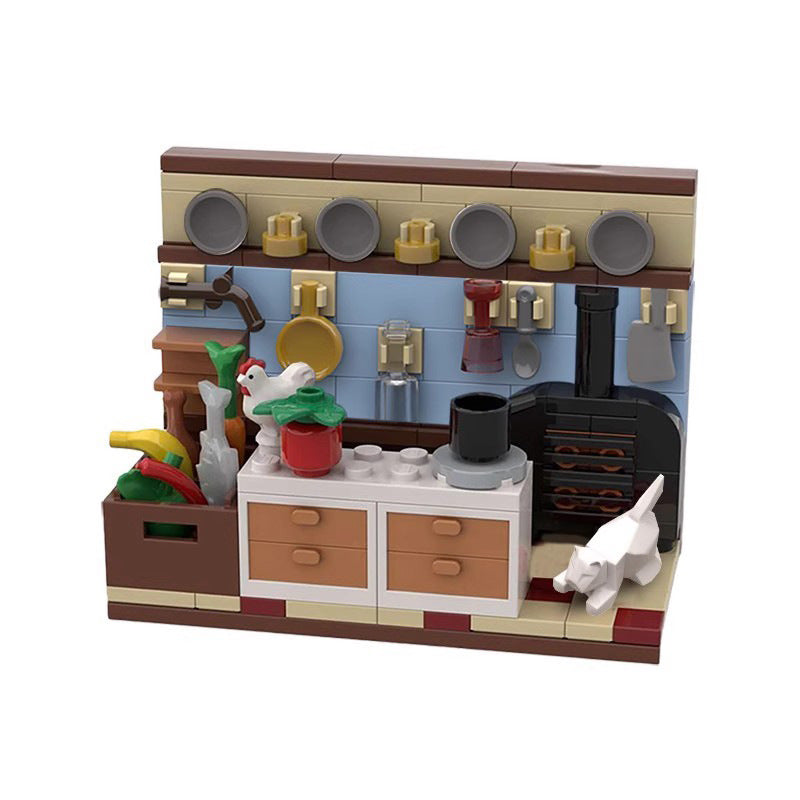 swedish chef's kitchen building set | the muppet show | moc-116474 - 2