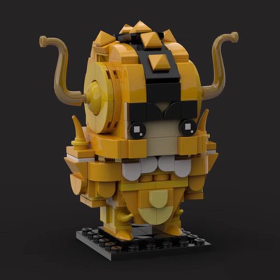 taurus no aldebaran brickheadz building set | saint seiya | moc-93985 - 1