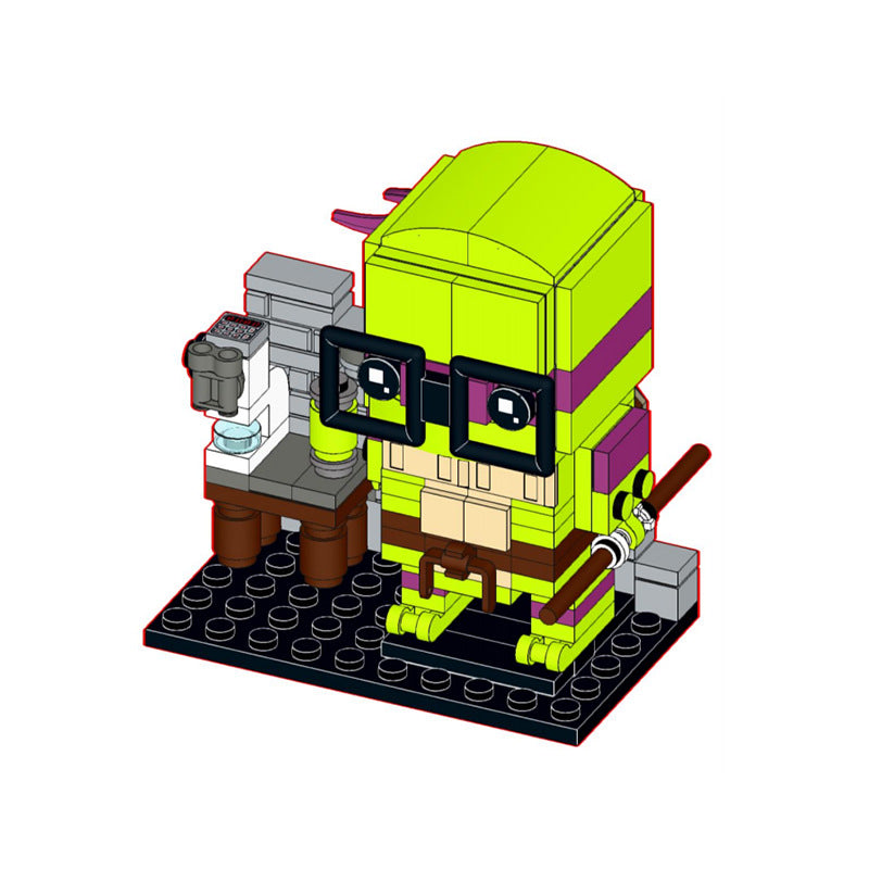 teenage mutant ninja turtles set of four brickheadz | moc-151457 - 3