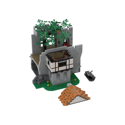the court yard building set | lion knight castle expansion | moc-155424 - 1