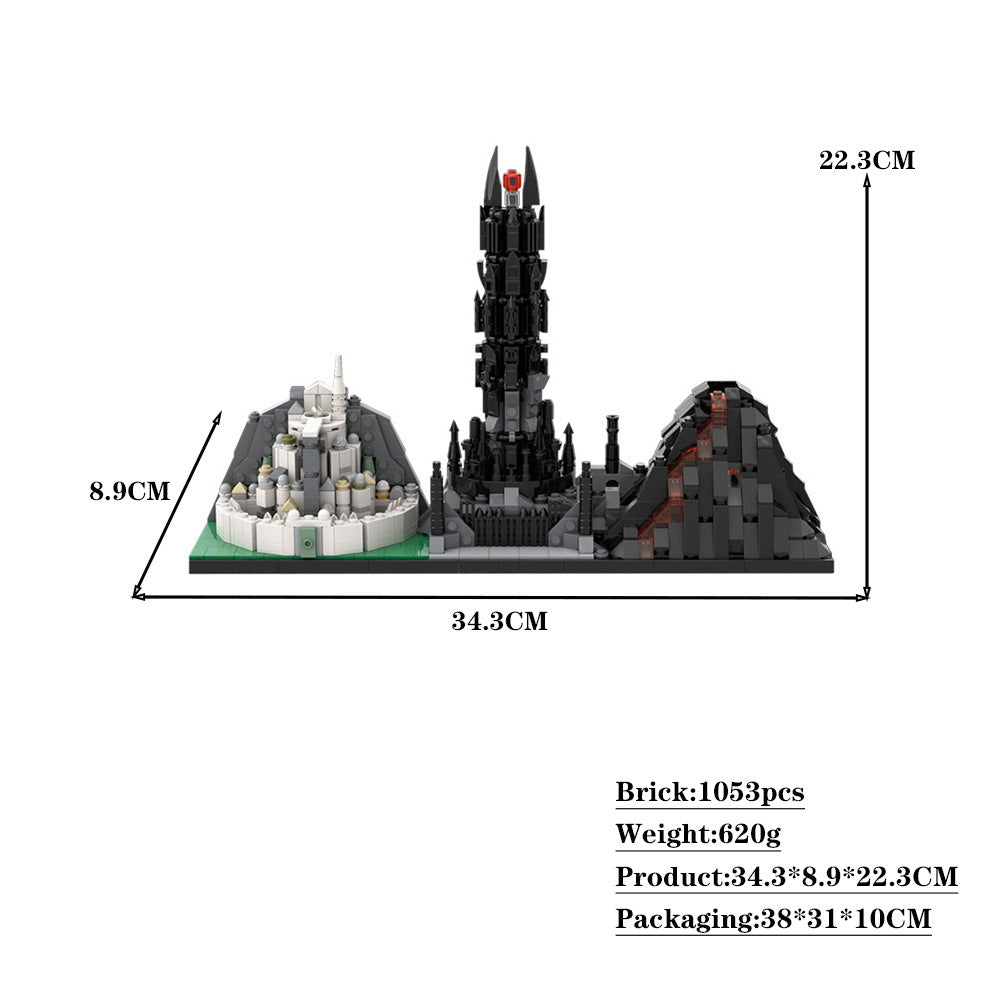 the return of the king skyline building set | lotr | moc-29781 - 2