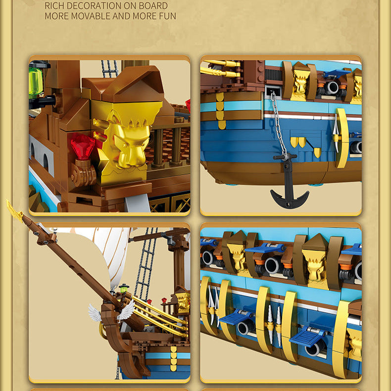 the royal fleet - the sun battleship building block set - reobrix 66011 - 7