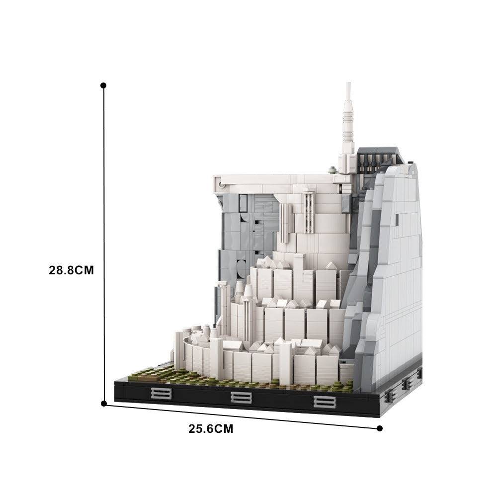 the white city minas tirith building set | lotr | moc-140900 - 4