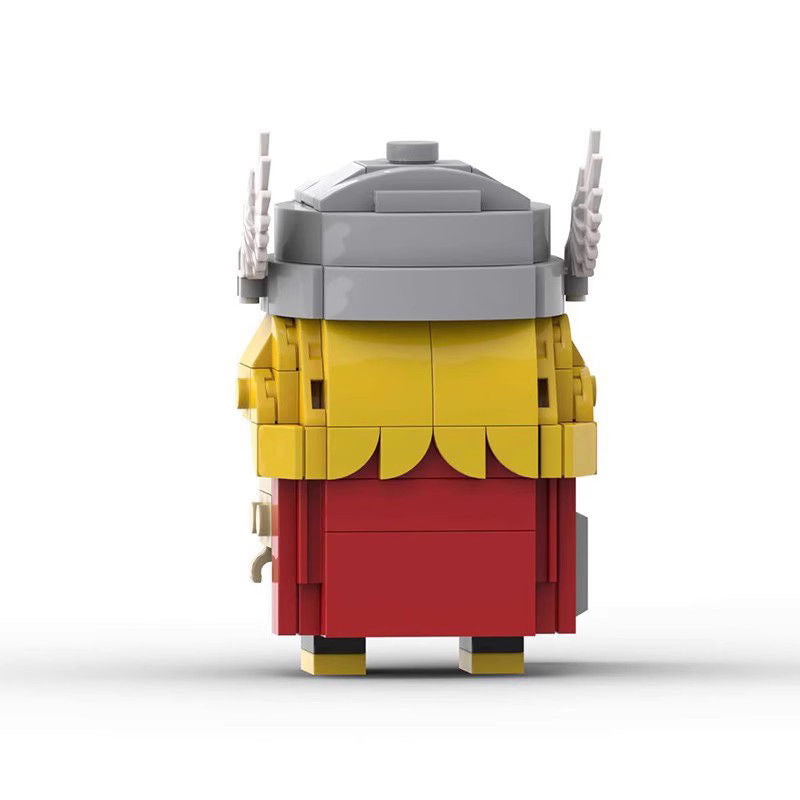 thor brickheadz building set | lego-compatible moc | marvel diy toy - 5
