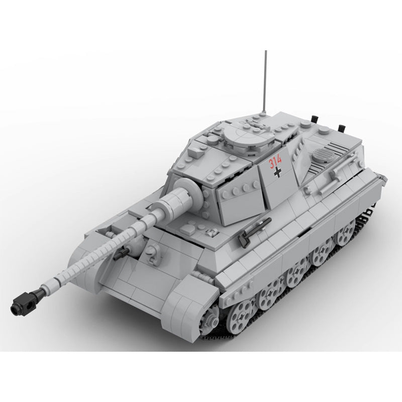 tiger ii ausf b heavy tank building set | wwii | moc-68289 - 1