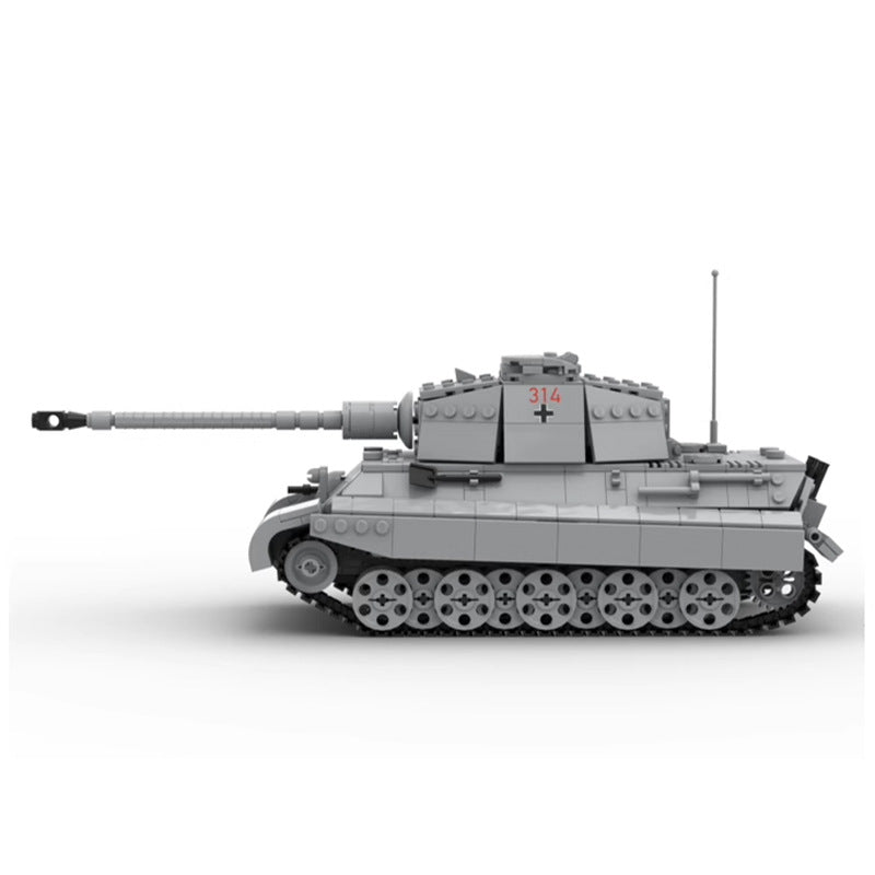 tiger ii ausf b heavy tank building set | wwii | moc-68289 - 2