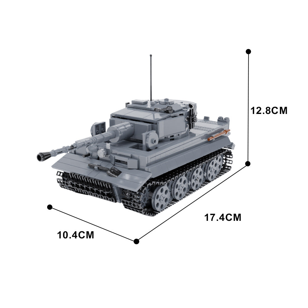 tiger tank building set | ww2 | moc-150338 - 4