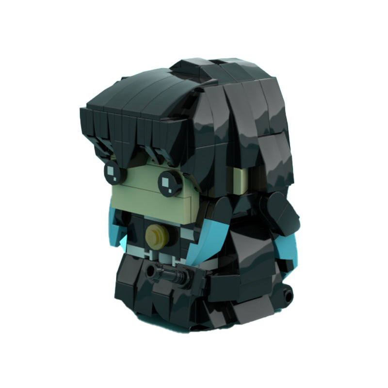 tokitou muichirou brickheadz building set | demon slayer | moc-128316 - 4