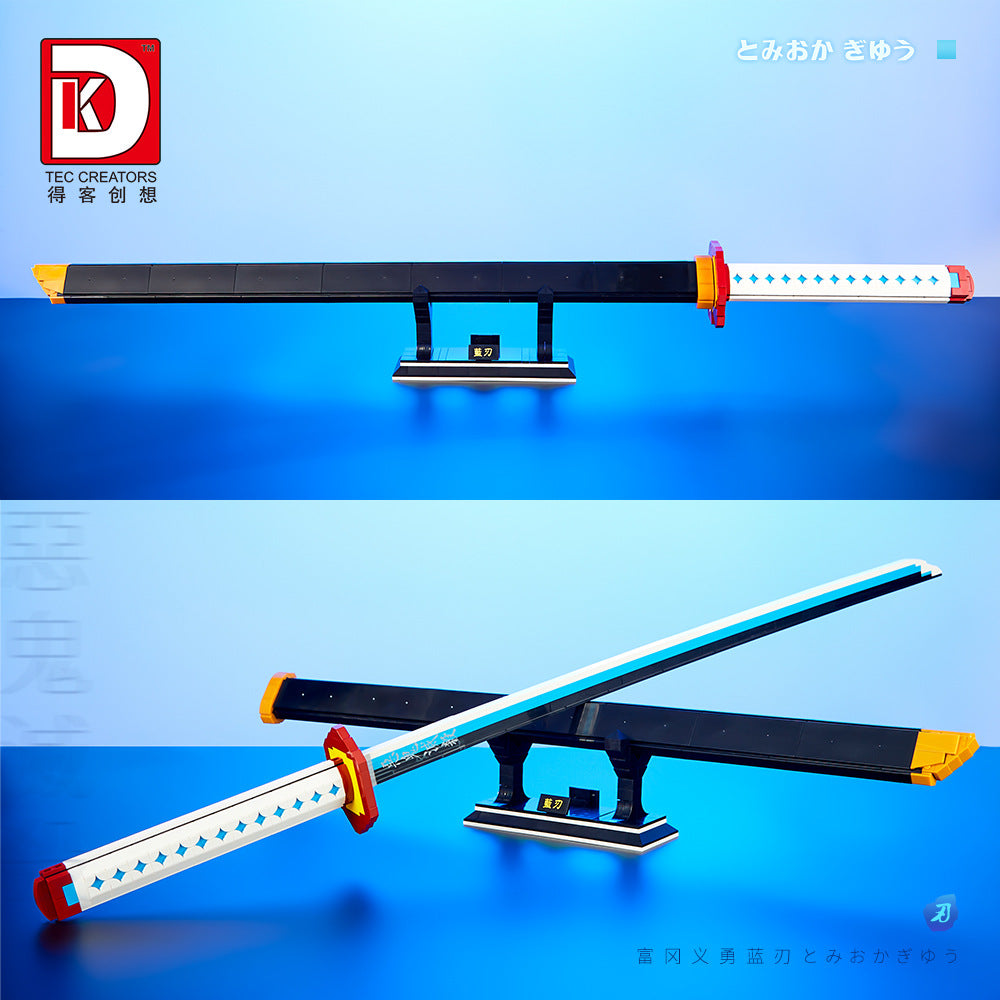 tomioka giyuu's blue nichirin blade - kimetsu no yaiba - 7