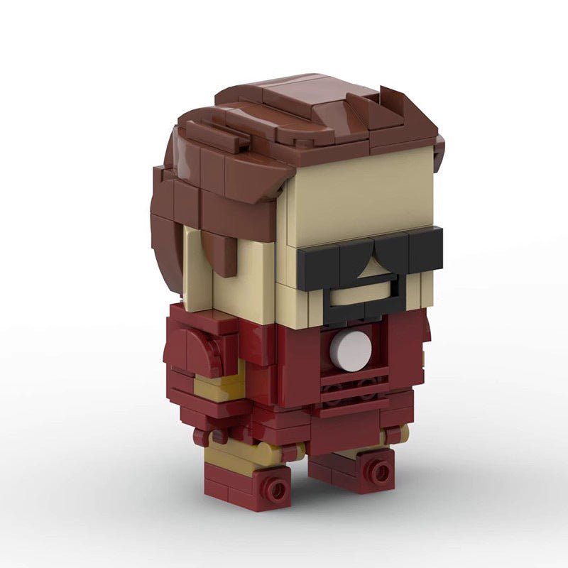 tony stark brickheadz building set | lego-compatible moc marvel toy - 2
