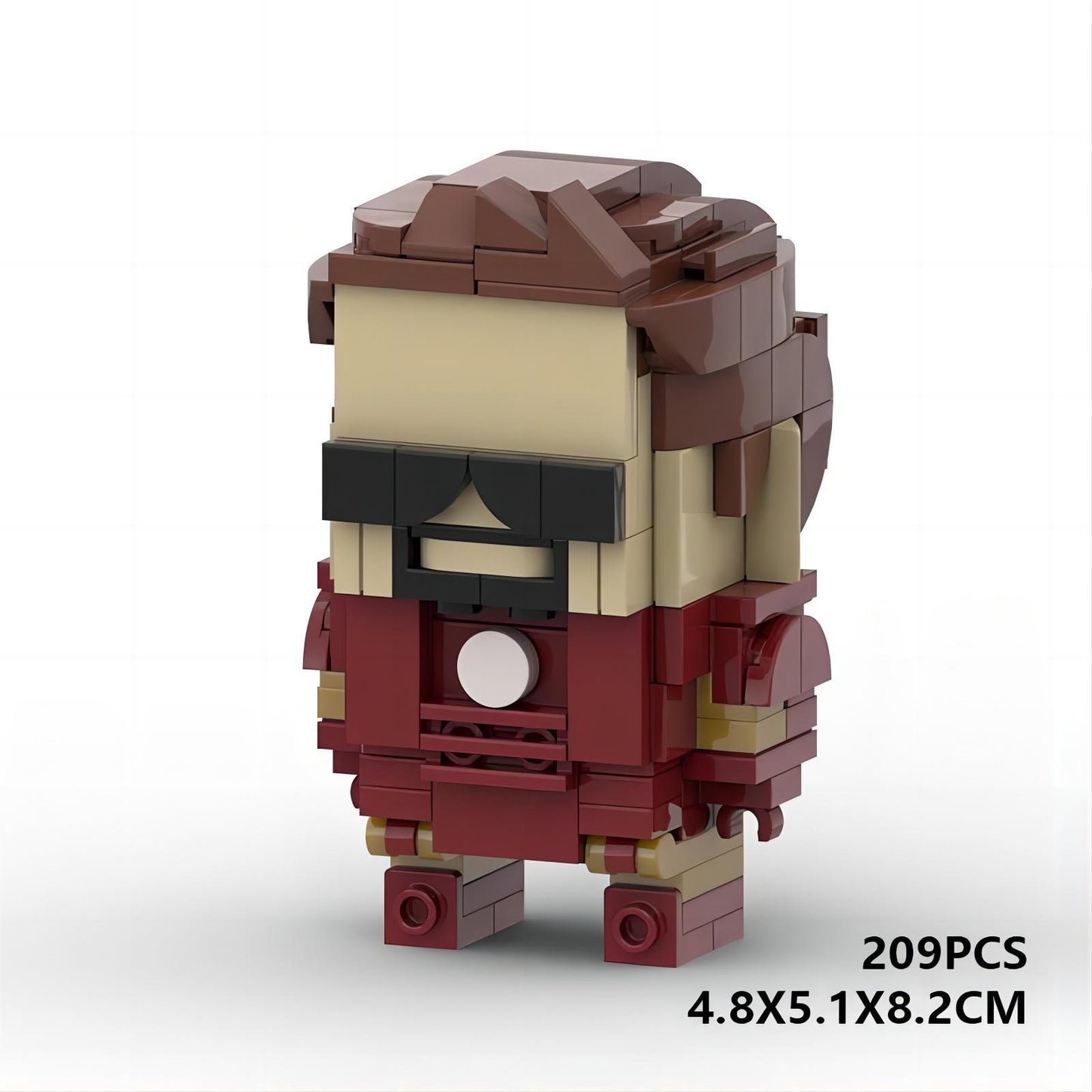 tony stark brickheadz building set | lego-compatible moc marvel toy - 5