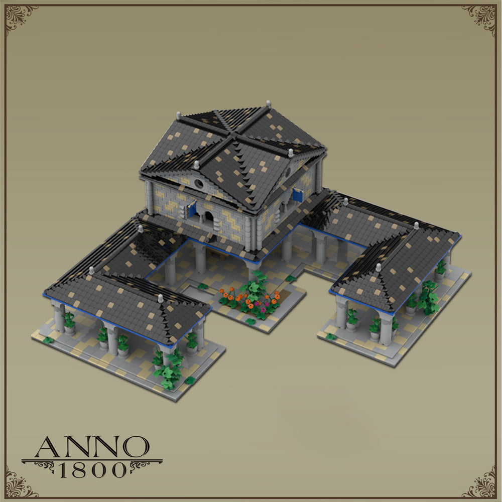 town center building set | age of empires | moc-198647 - 1