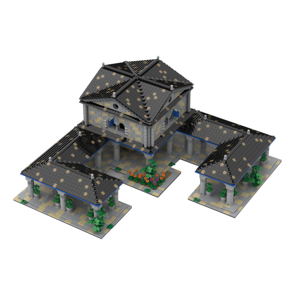 town center building set | age of empires | moc-198647 - 2