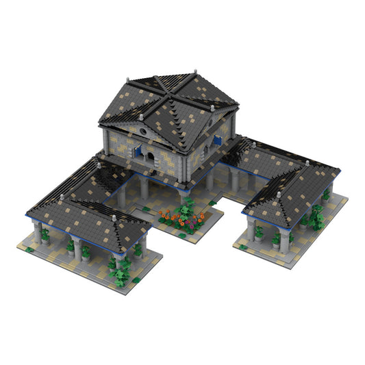 town center building set | age of empires | moc-198647 - 2