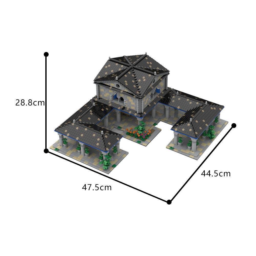 town center building set | age of empires | moc-198647 - 4