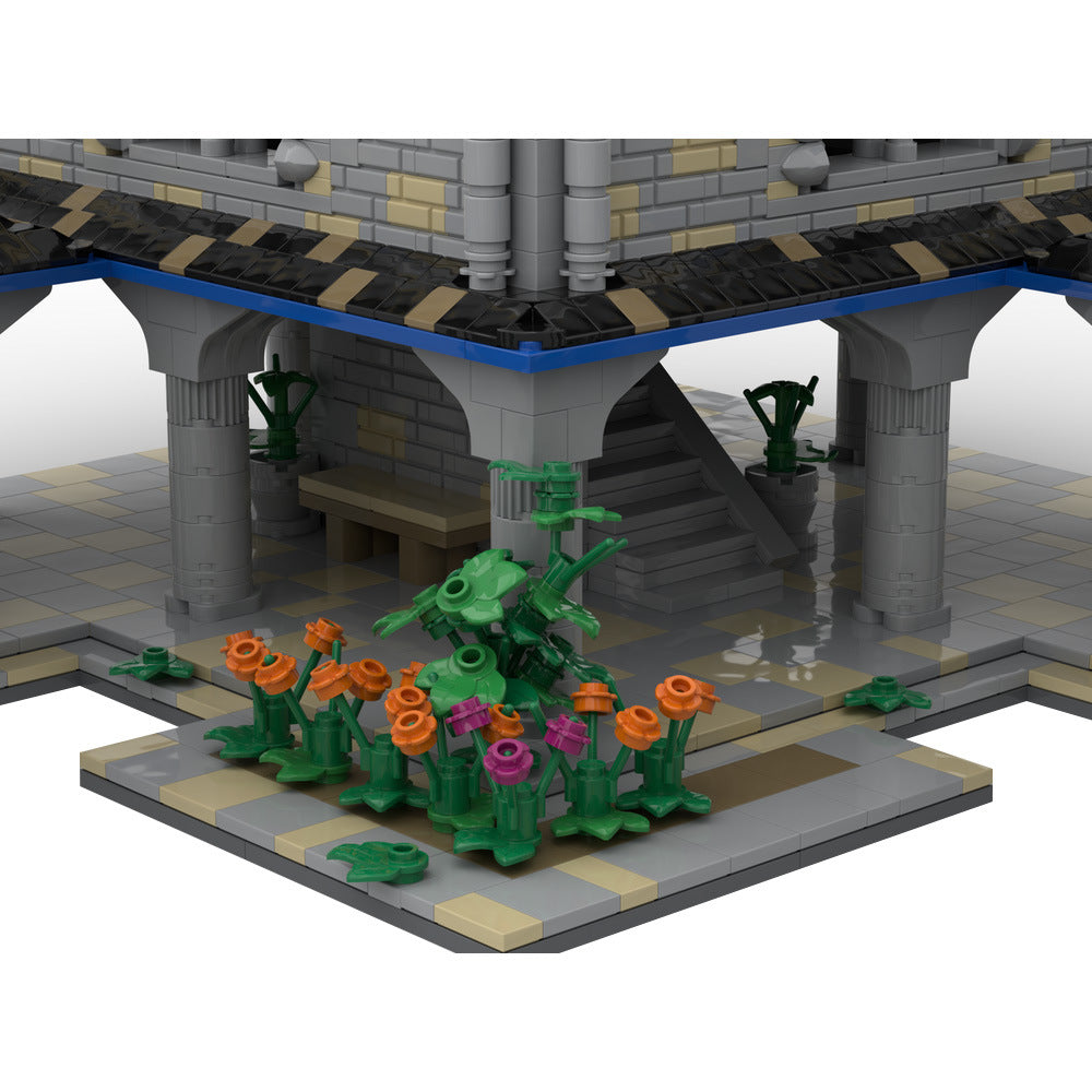 town center building set | age of empires | moc-198647 - 6