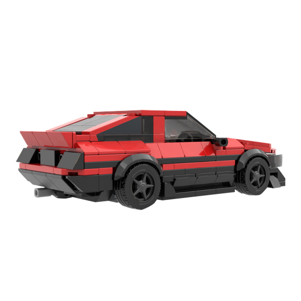 toyota ae86 gt-apex red car building set | moc-101736 - 3