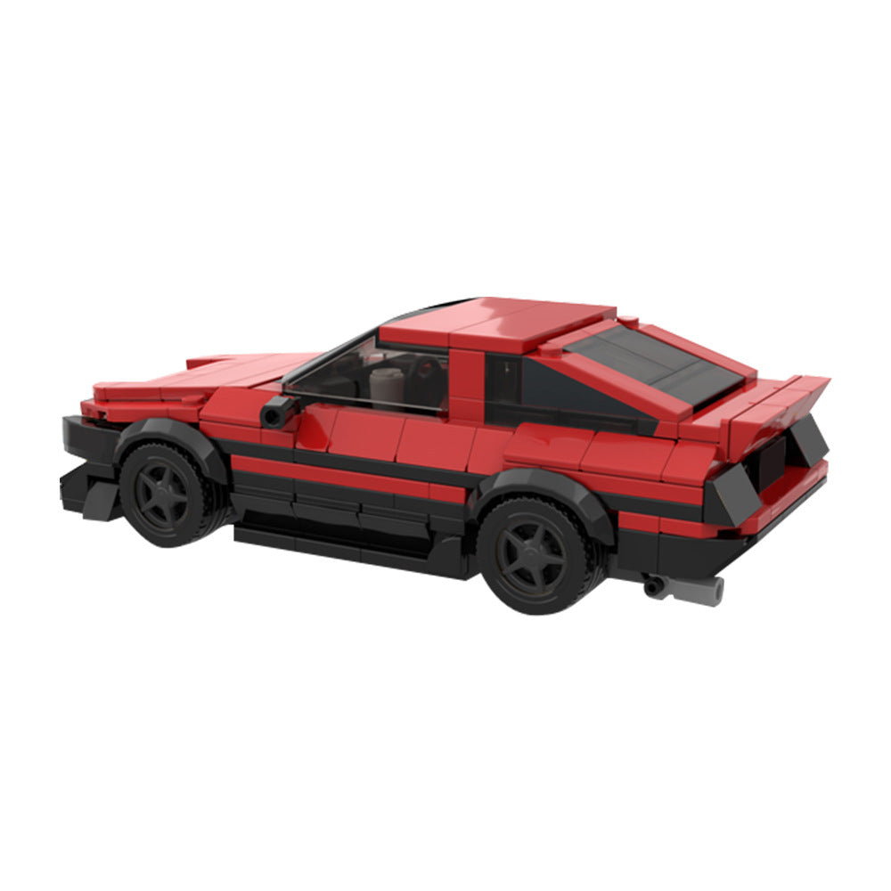 toyota ae86 gt-apex red car building set | moc-101736 - 4