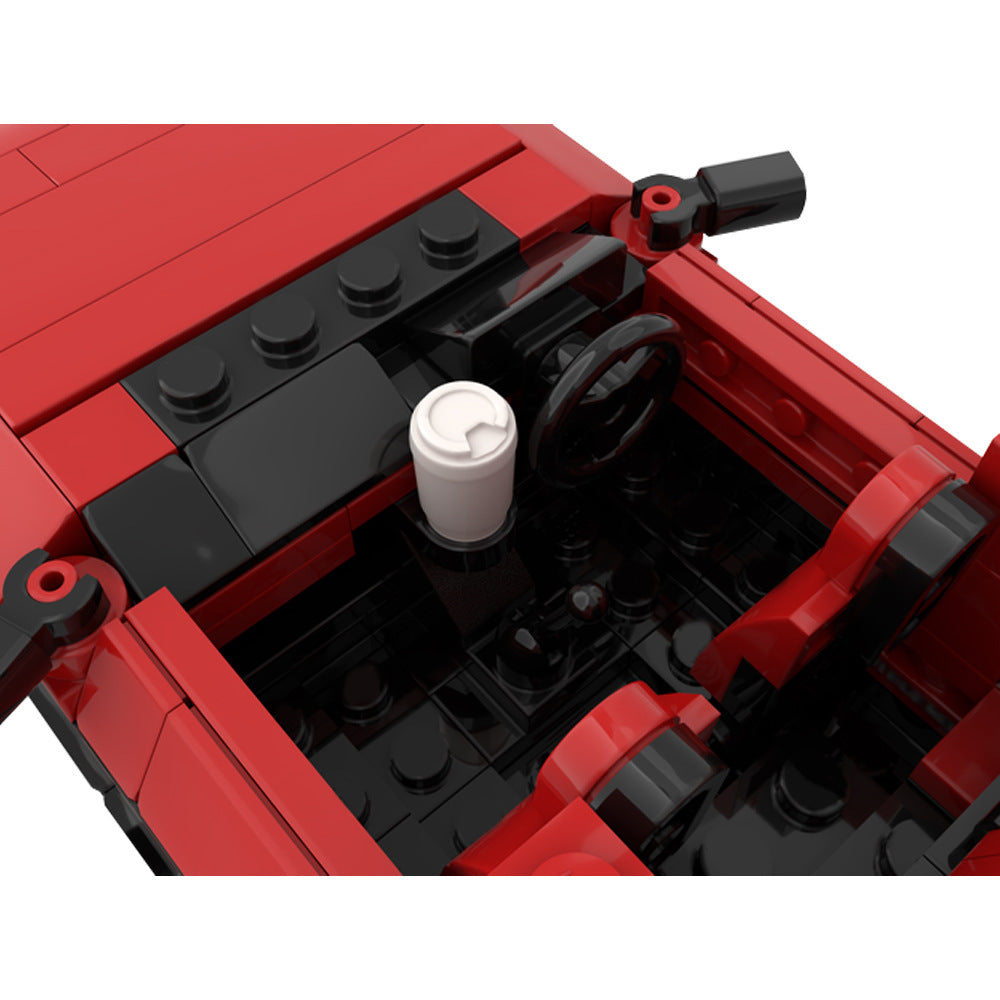 toyota ae86 gt-apex red car building set | moc-101736 - 5