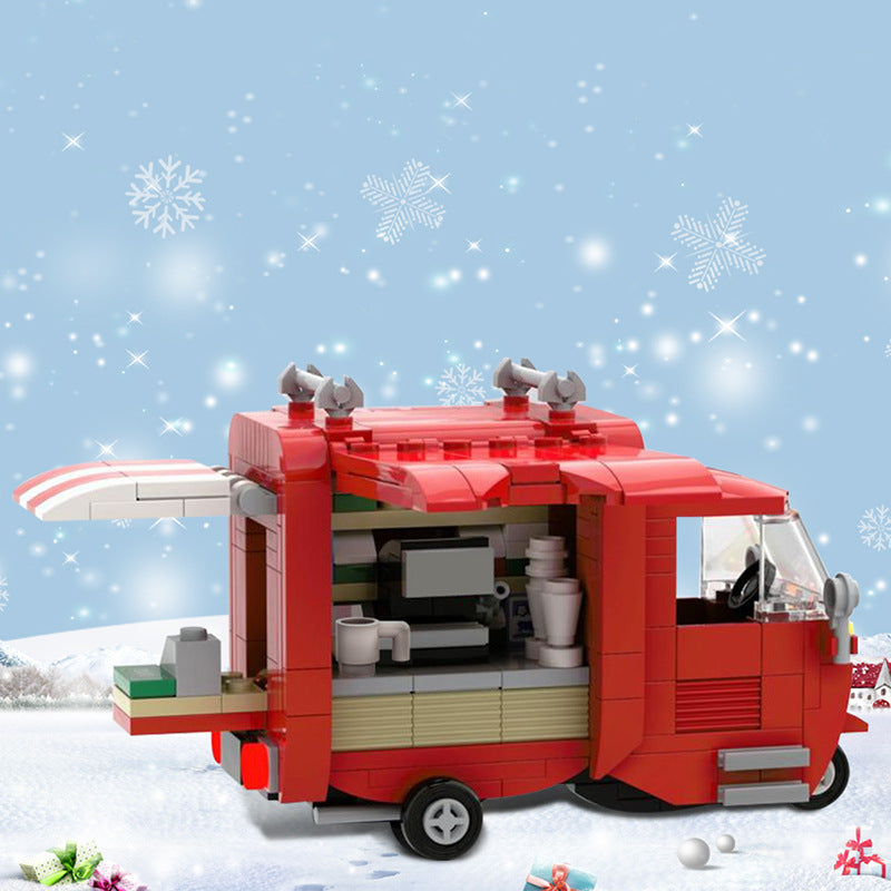 tuk-tuk coffee truck building set | moc-130816 - 1