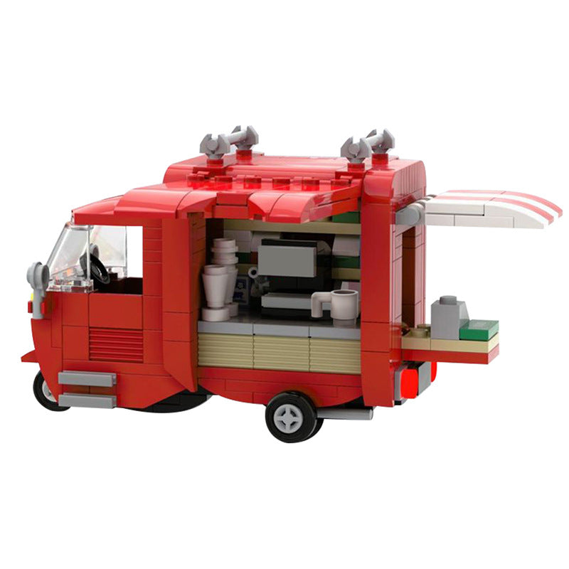 tuk-tuk coffee truck building set | moc-130816 - 3