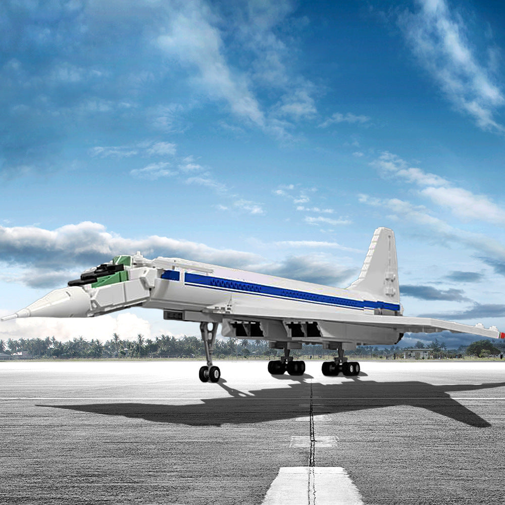 tupolev tu-144d supersonic aircraft building set | moc-164752 - 1