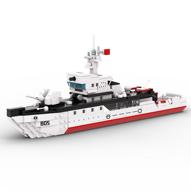type 081 mine countermeasures ship - building blocks - wange bricks - 3