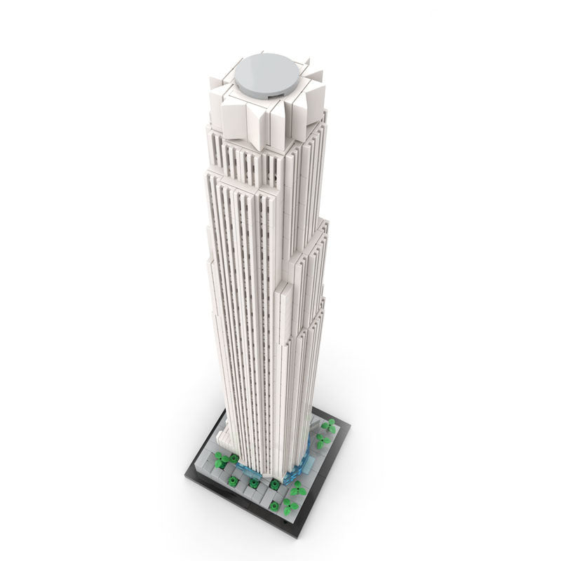 u.s. bank tower building set | 1:800 scale | moc-190102 - 3