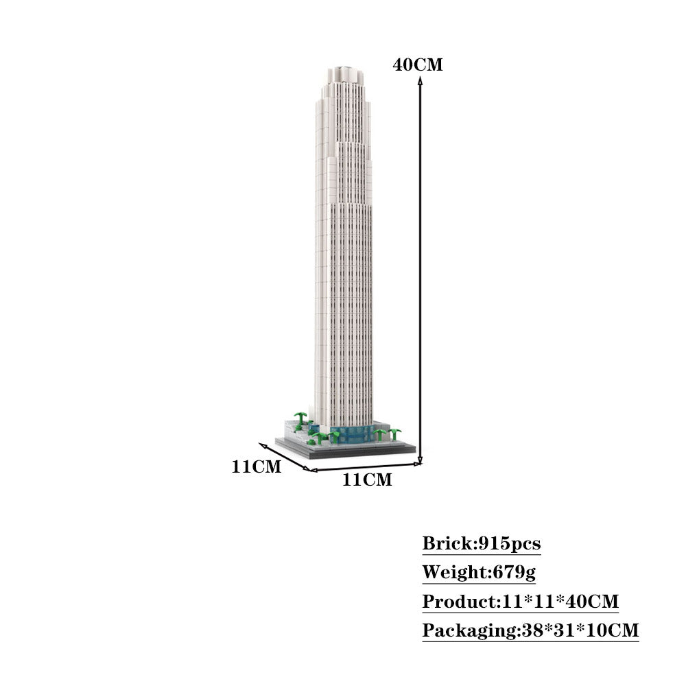 u.s. bank tower building set | 1:800 scale | moc-190102 - 4