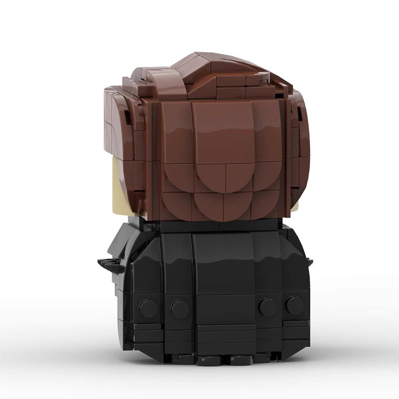 unmasked batman brickheadz building set | lego-compatible moc - 4