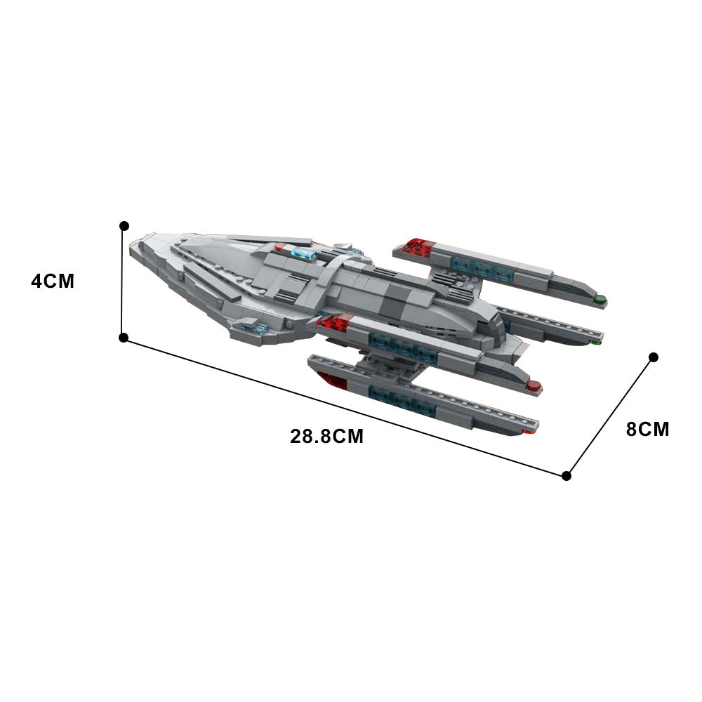 uss prometheus nx-59650 building set | star trek | moc-124963 - 4