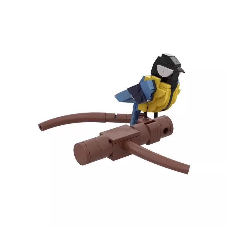varied tit bird building set | compatible with lego - 2