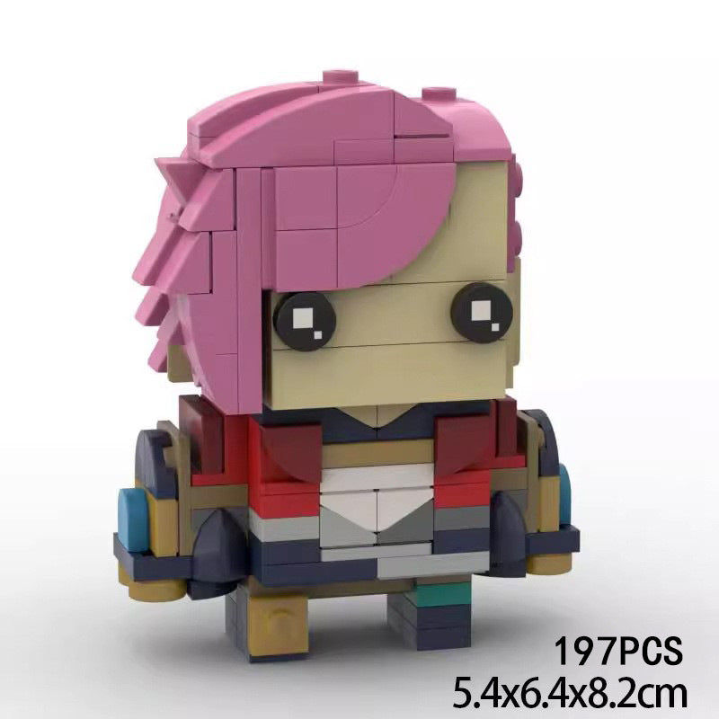 vi brickheadz building set | league of legends | lego-compatible moc - 2