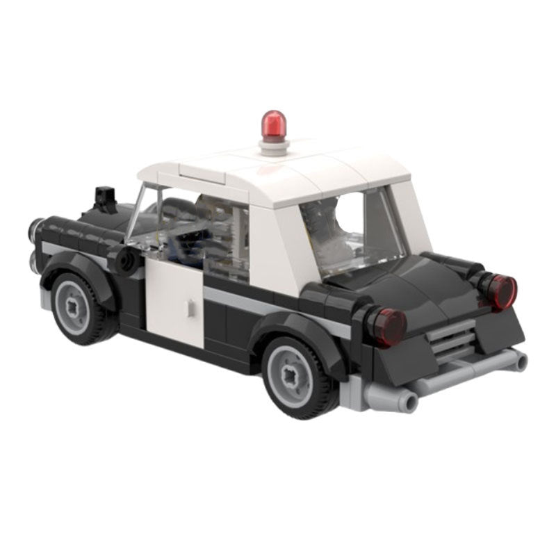 vintage police car building set | minifigure scale | moc-84833 - 2