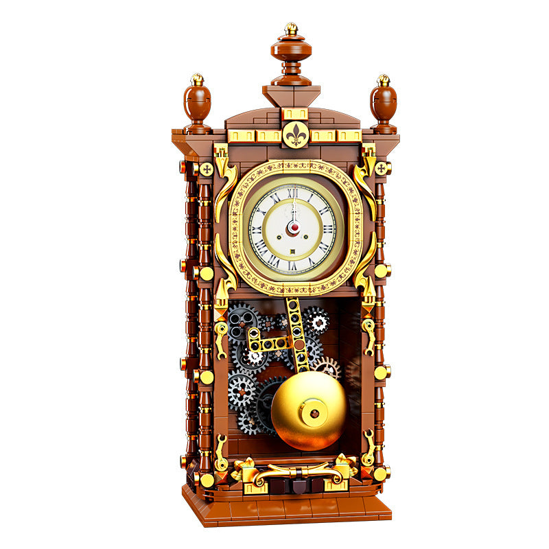 vintage swing clock building blocks set 751 pcs - gaomisi t2109 - 5