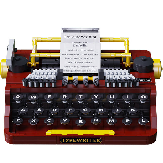 vintage typewriter building blocks set - gaomisi 1160 pcs - 5