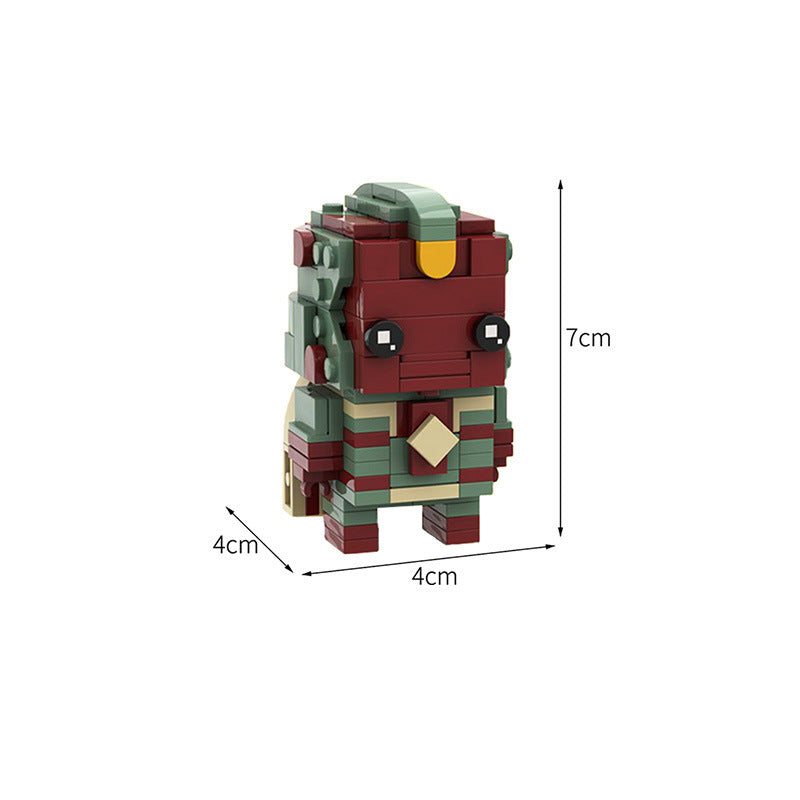 vision brickheadz building set | marvel studios wandavision | moc-79725 - 2