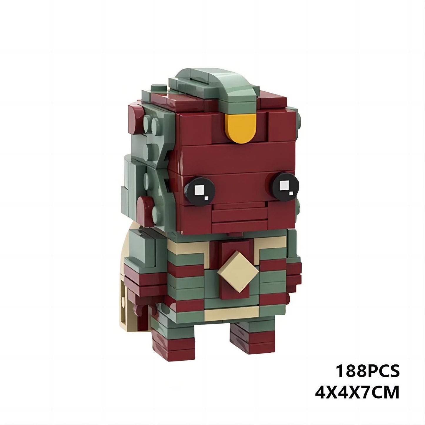 vision brickheadz building set | marvel studios wandavision | moc-79725 - 3