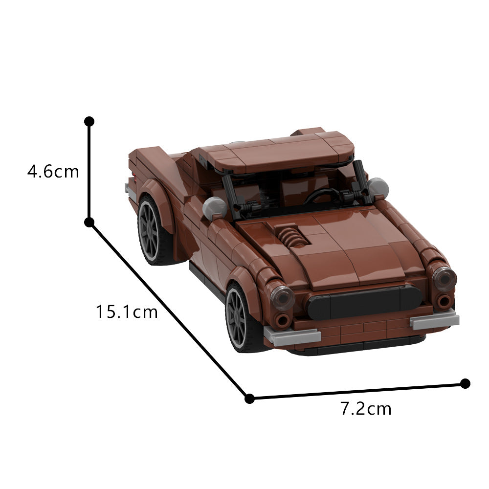volvo p1800 car building set | moc-141990 - 5