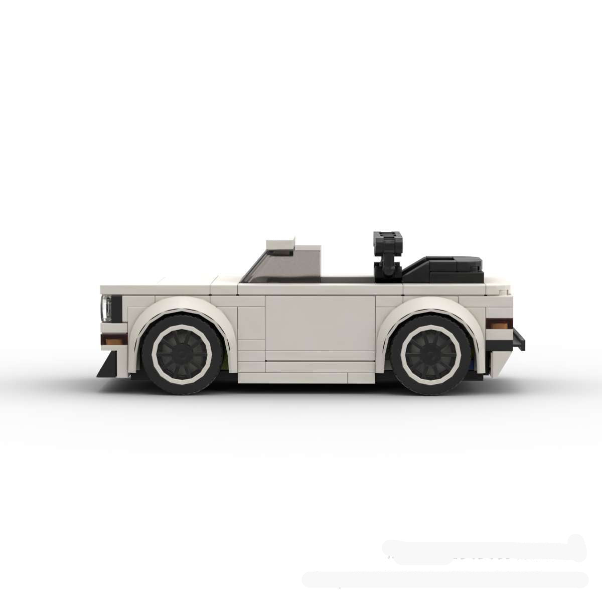 vw golf mk1 cabrio white building set | moc-38074 - 4