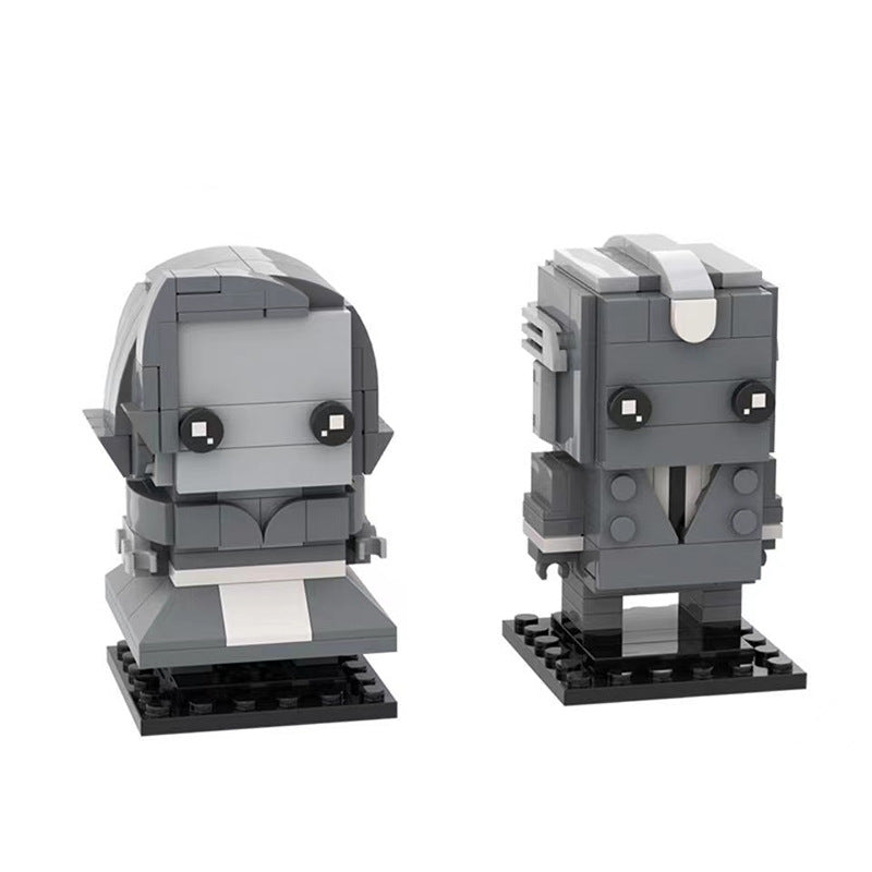 wanda maximoff + vision bundle brickheadz | wandavision | moc-65949 - 2