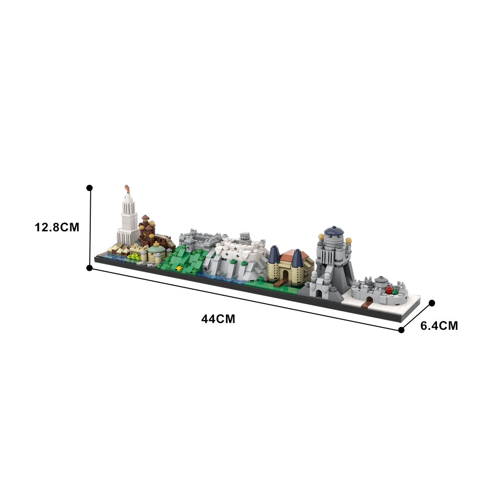 westeros skyline building set | game of thrones | moc-29080 - 4