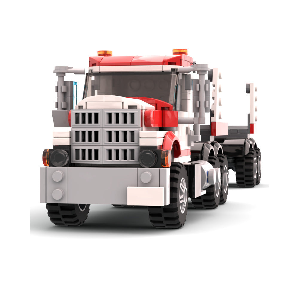 white stallion logging truck building set | moc-142134 - 3