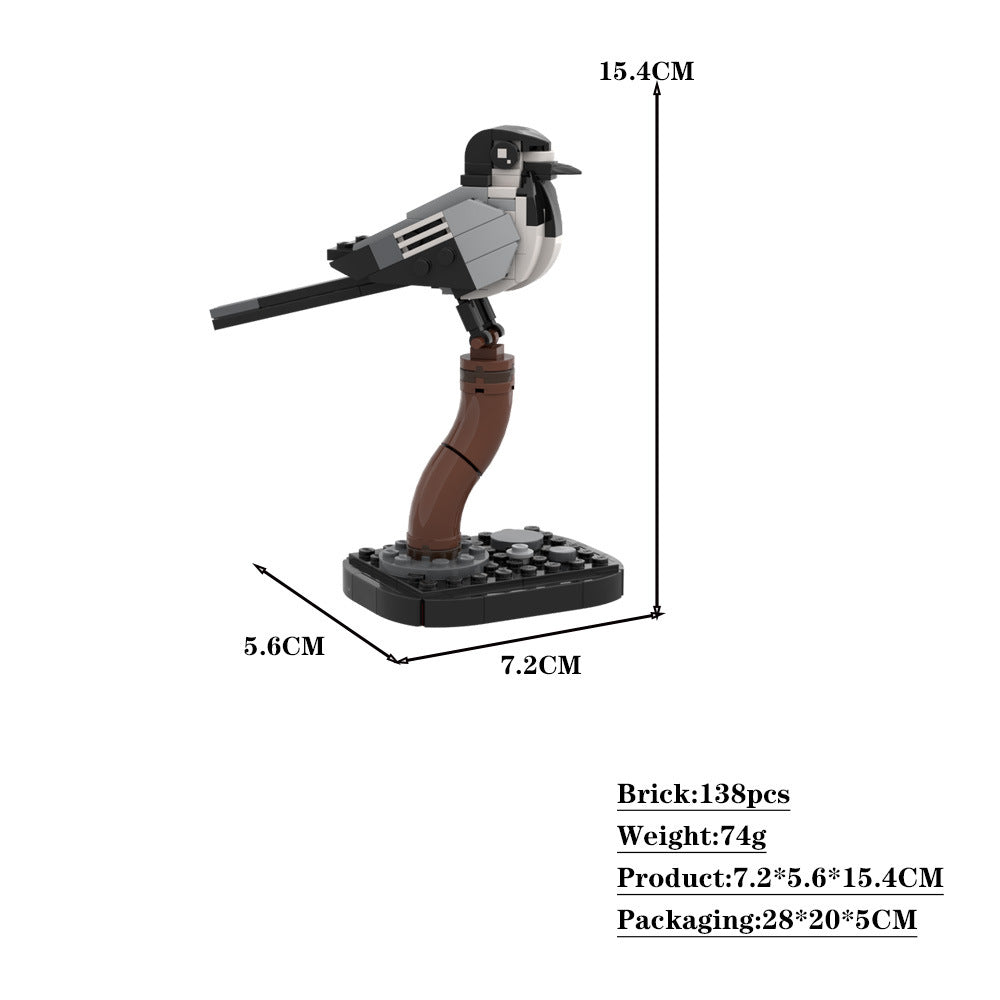 white wagtail building set | moc-177766 - 4