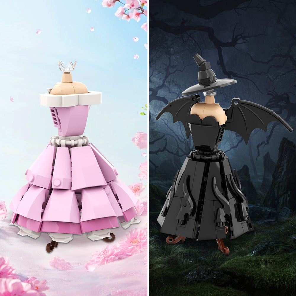 wicked witch dress building set | lego-compatible - 1