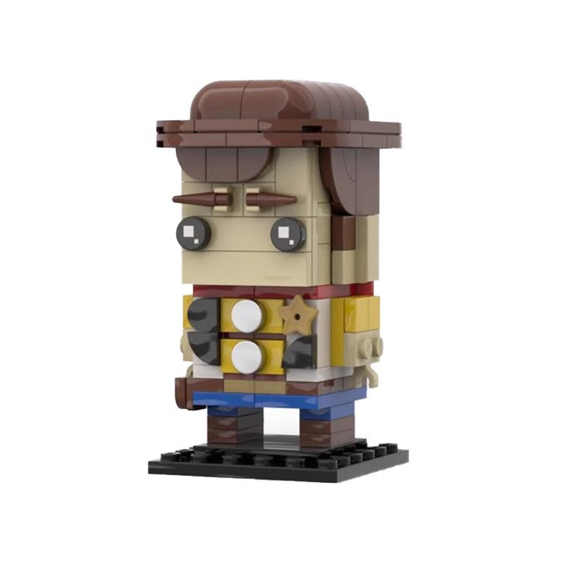 woody brickheadz moc building set | toy story | lego compatible - 1