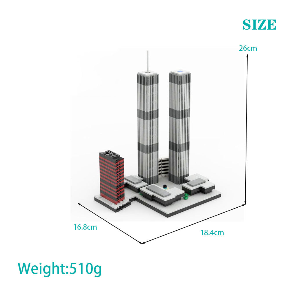 world trade center building set | microscale edition | moc-157149 - 3