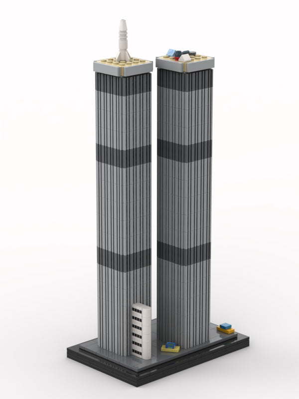 world trade center twin towers building set | 1010 pcs | moc-44229 - 3