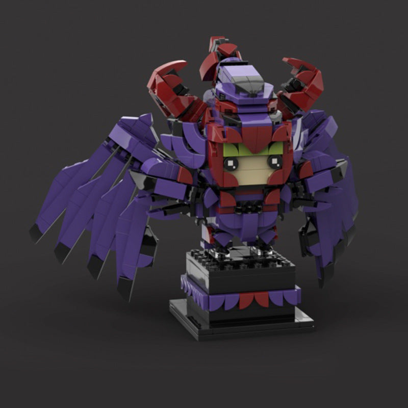 wyvern no rhadamanthys brickheadz building set | saint seiya | moc-101968 - 2